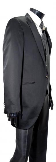 GRIMALDI Abito Tight Cerimonia Uomo Completo 4 Pezzi Nero 7101