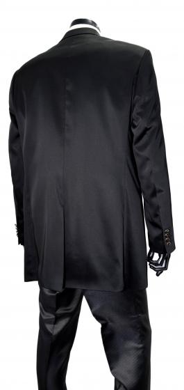 GRIMALDI Abito Tight Cerimonia Uomo Completo 4 Pezzi Nero 7101