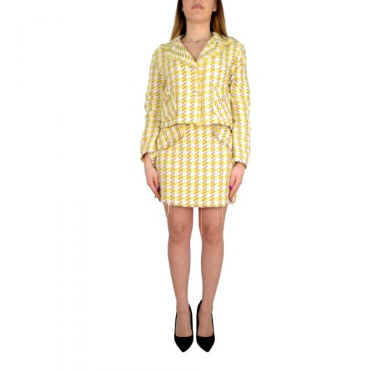 MDM Mademoiselle du Monde Tailleur con Gonna Donna ART. MDM088 Colore Giallo