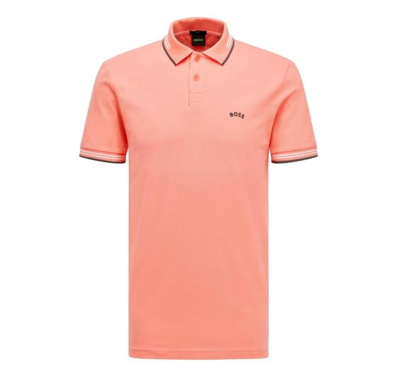 HUGO BOSS Polo Uomo Mod. Paul Curved 50469245 Colore Light Red