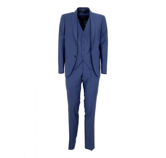 SIMBOLS Abito Uomo Con Gile' Drop 4 Colore Bluett A10400 Stretch