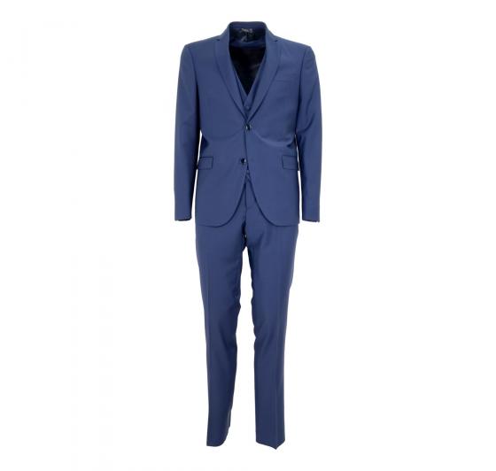 SIMBOLS Abito Uomo Con Gile' Drop 4 Colore Bluett A10400 Stretch