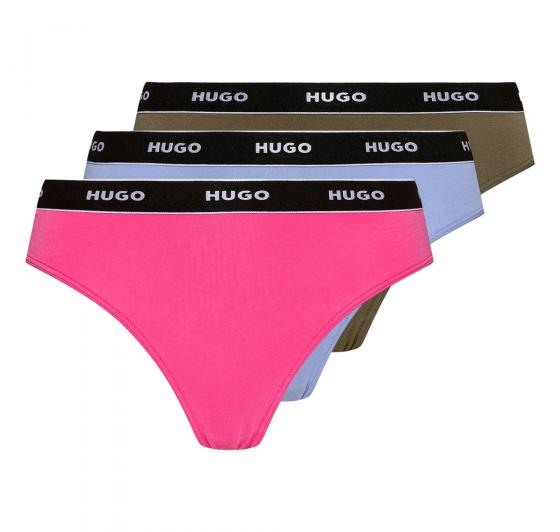 HUGO Slip Donna In Cotone Elasticizzato Confezione da Tre 50469657 Multicolor