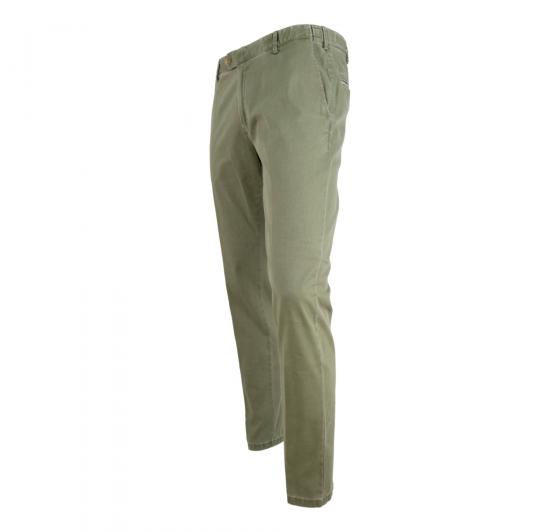MEYER Pantalone Uomo Chino Modello Oslo 1-5048/27 Colore Micro Verde