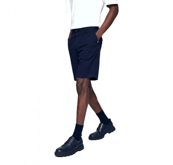 HUGO BOSS Pantaloncini Bermuda Slim Fit Twill Di Cone Elasticizzato Blu 50406679