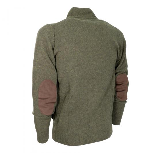 BARBOUR Maglione con Zip e Bottoni Toppa MKN0731GN73 Colore Alga Marina