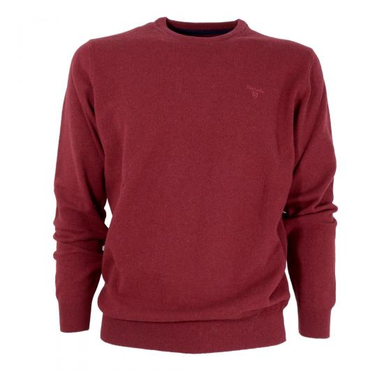 BARBOUR Maglia Girocollo Uomo in Lana D'Agnello MKN0345RE53 Colore Rubino