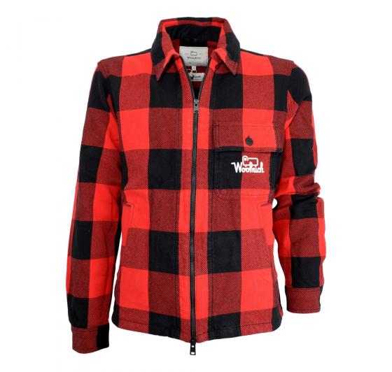 WOOLRICH OverShirt Uomo Timber Cotton CFWOOS0070MRUT3250 Colore Red Buffalo
