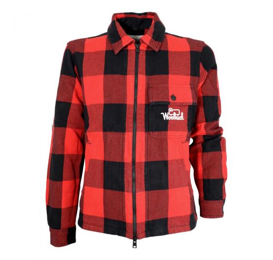 WOOLRICH OverShirt Uomo Timber Cotton CFWOOS0070MRUT3250 Colore Red Buffalo