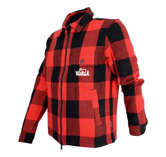 WOOLRICH OverShirt Uomo Timber Cotton CFWOOS0070MRUT3250 Colore Red Buffalo