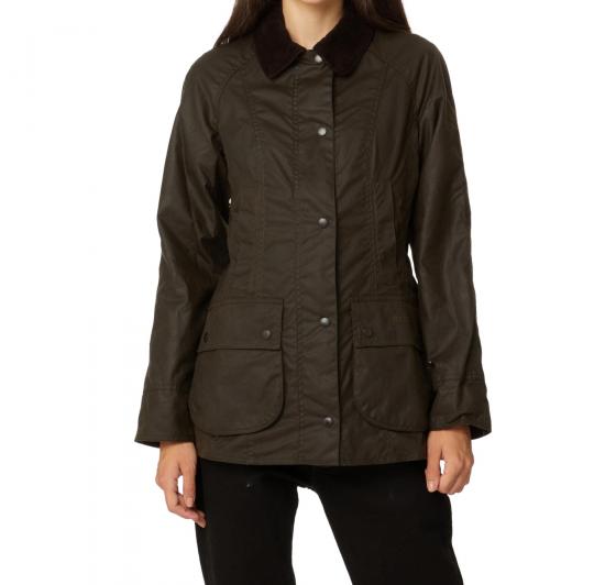 BARBOUR Giacca Donna Classic Beadnell Wax LWX0668OL71 Oliva Casual Elegante