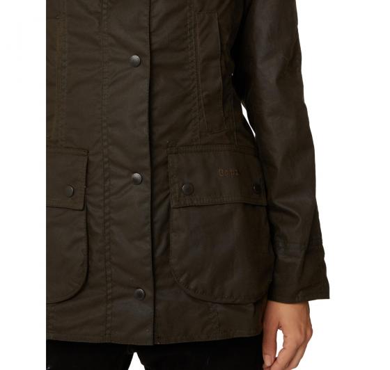 BARBOUR Giacca Donna Classic Beadnell Wax LWX0668OL71 Oliva Casual Elegante