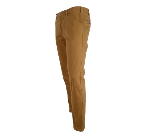 MEYER Pantalone da Uomo Chino Termico in Cotone Invernale Modello Chicago 2-3917/47 Colore Senape