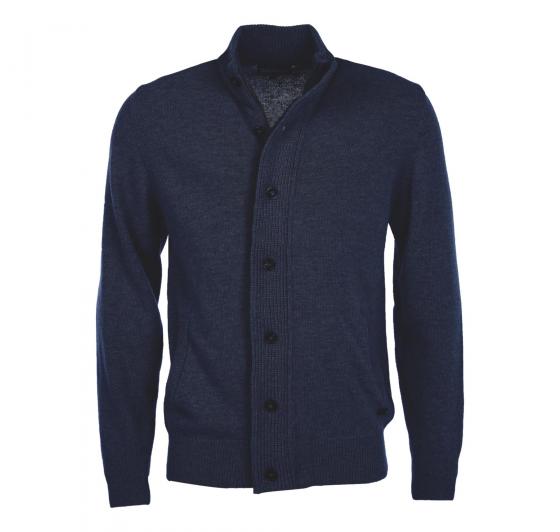 BARBOUR Maglione Uomo Con Zip E Toppa MKN0731NY91 Blu Navy