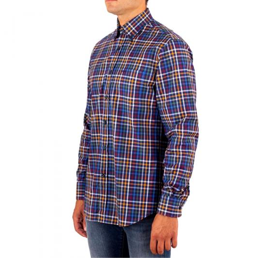 Paul Shark Camicia Maniche Lunghe 12313012J Quadri in cotone multicolore