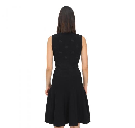 PINKO Abito Donna Rose Nero Jacquard Love Birds