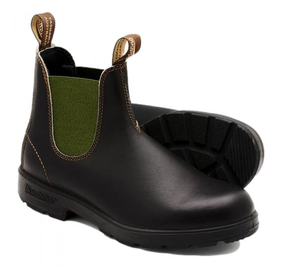 BLUNDSTONE Stivaletti Chelsea Coloured Elastic Sided Boot 519 Brown Olive