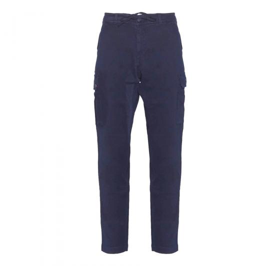 AERONAUTICA MILITARE Pantalone cargo in gabardina stretch PA1492 Blu