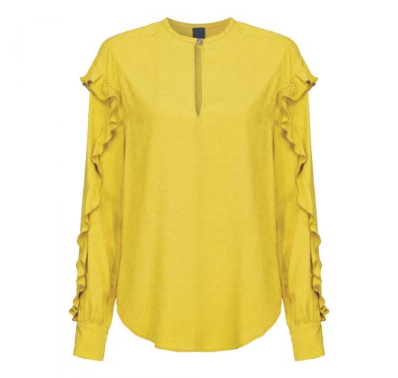 PINKO Blusa Donna Belinda Colore Green/Senape
