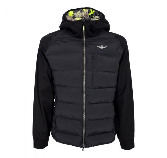 AERONAUTICA MILITARE Giacca Active con Felpa Cappuccio AF446 Colore Nero