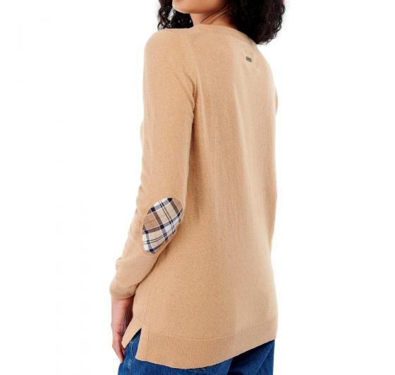 BARBOUR Lady Maglia Pendle Crew Knit LKN1075 Beige