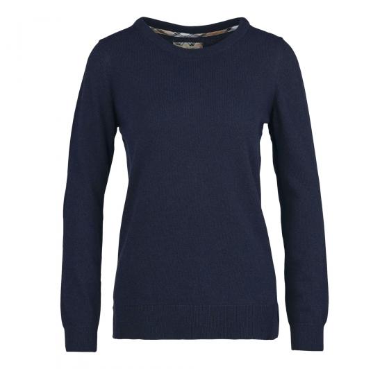 BARBOUR Maglia Donna Pendle Crew Knit LKN1075 Blu Casual Elegante