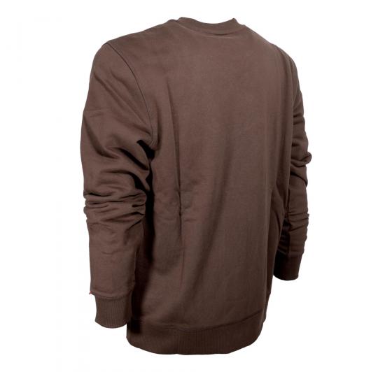BOSS Felpa in Cotone Con Stampa Flok Del Logo 50477309 Marrone