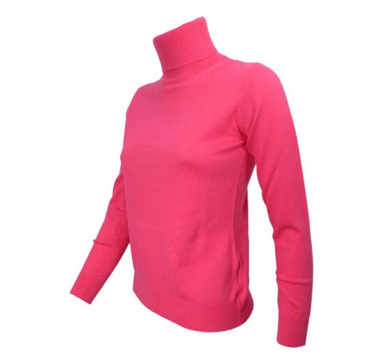 CASHMERE COMPANY Dolcevita Donna 1219 ID115 In Lana E Cashmere Colore Fucsia