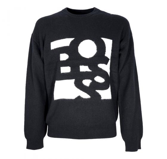 BOSS Maglione Uomo LOSKAR 50477350 Colore Nero