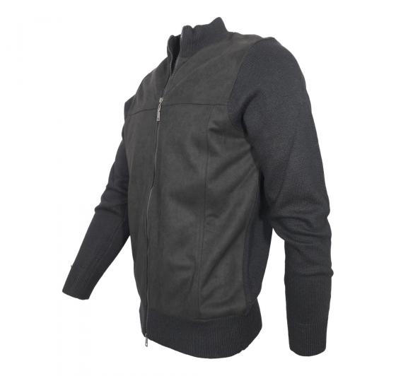 CASHMERE COMPANY Cardigan Zip IU205409 99 Alcantara Cashmere e Lana Colore Nero