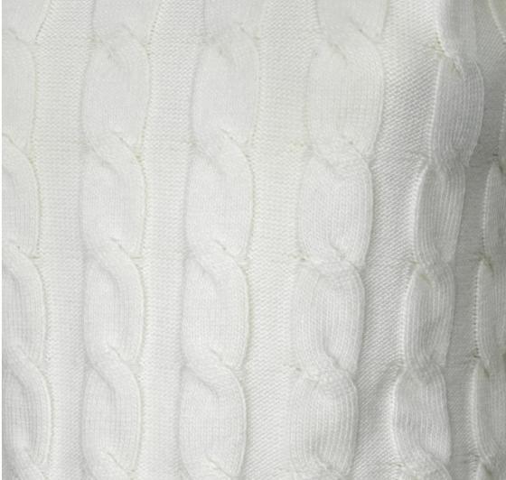 CASHMERE COMPANY Maglia Donna Dolcevita Treccia Bianco ID203114 1234 Cashmere e Lana