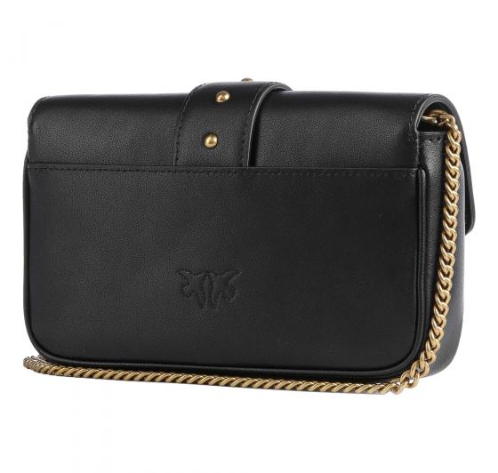 PINKO Borsa Donna Love One Pocket Vitello Seta 100061 Colore Nero