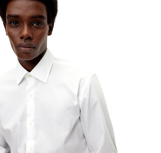 HUGO BOSS Camicia Slim Fit 50479922 Bianco Popelin di Cotone Facile Stiro
