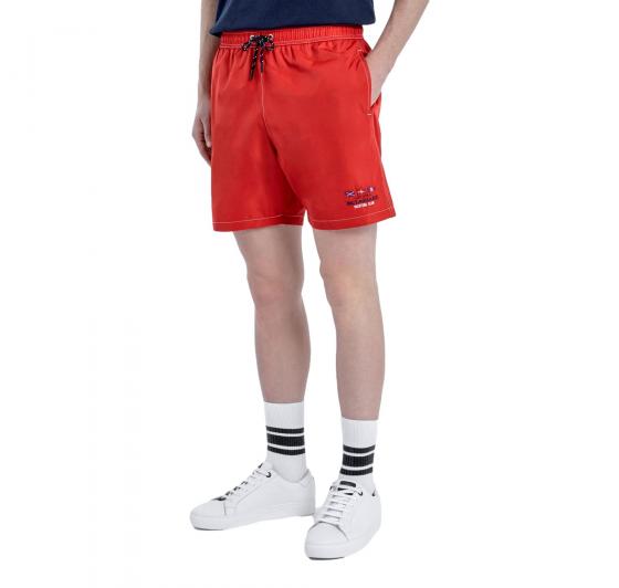 Paul Shark Costume da bagno con stampa C0P5000c Colore Rosso