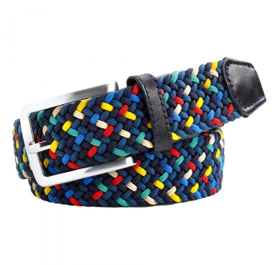 MEYER Cintura da Uomo Elasticizzata Modello 616/01 Colore Blu Multicolore