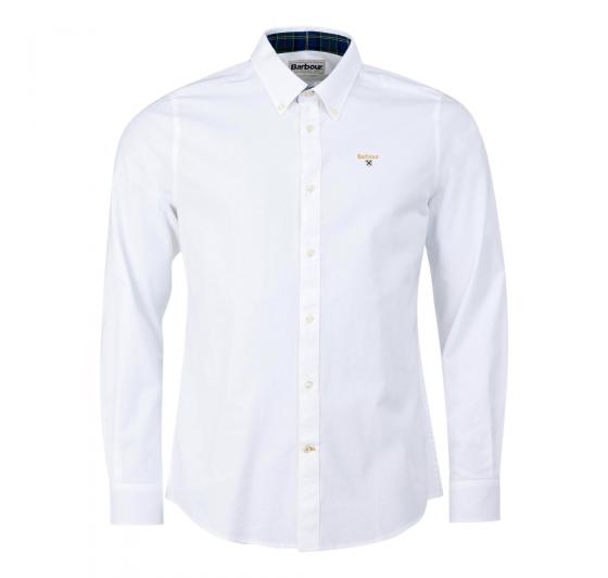 Barbour Camicia Uomo Oxford Slim Fit Colore Bianco  Mod. MSH5170WH11