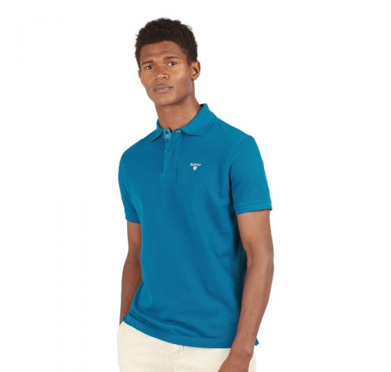 Barbour Polo Uomo Tartan Pique MML0012AQ72 Colore Lyons Blue