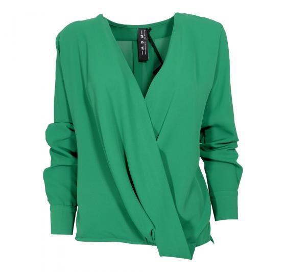 MDM Mademoiselle du Monde Blusa Donna ART 1270 Colore Verde