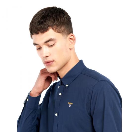 BARBOUR Camicia Uomo Button Down Tessuto Oxford Colore Blu MSH5170NY91