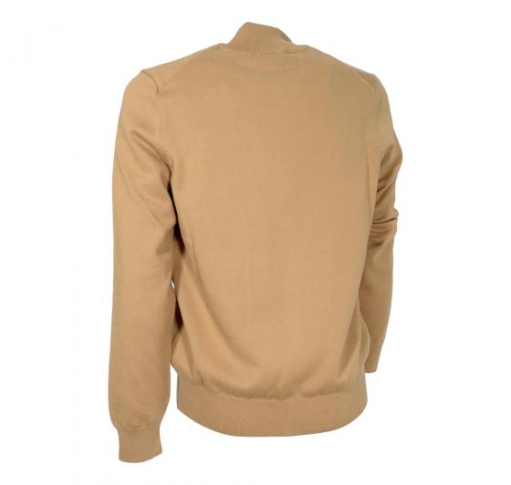 BOSS Cardigan Regular Fit In Cotone Con Logo Ricamato 50466685 Colore Beige