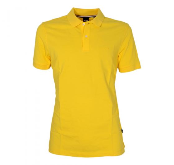 BOSS Polo In Cotone Biologico Con Logo Ricamato 50468301 733 Pallas Giallo