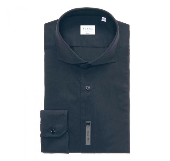 XACUS Camicia Uomo Active Shirt Tailor Fit 11460055 003 Blu Tessuto Elasticizzato