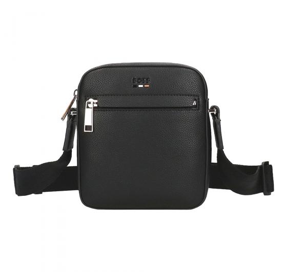 BOSS Tracolla Uomo Reporter Bag Ray_NS Zip 50536475 Similpelle Nero