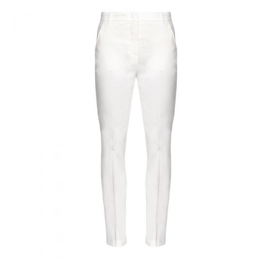 PINKO Pantalone Donna Bello Lino Stretch Colore Bianco