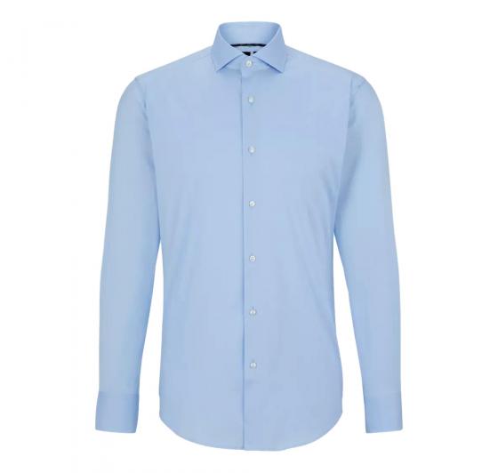 BOSS Camicia Uomo Slim Fit Elasticizzata Mod P-HANK-KENT-C1-222 50490361 Celeste