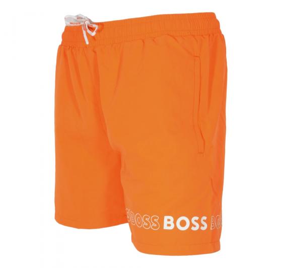 BOSS Boxer da Mare in Materiale Riciclato Con Loghi 50469300 Arancio