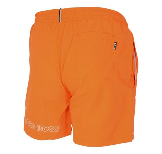 BOSS Boxer da Mare in Materiale Riciclato Con Loghi 50469300 Arancio