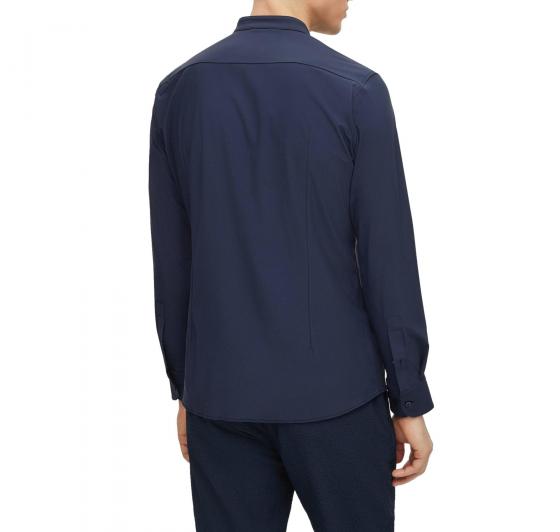BOSS Camicia Uomo Colletto alla coreana P-HANK-STANDUP-214  50490338 Colore Blu