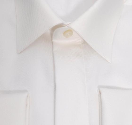 XACUS Camicia Uomo Travel Shirt Tessuto Lavorato Doppi Polsi 41812.003Col Bianco