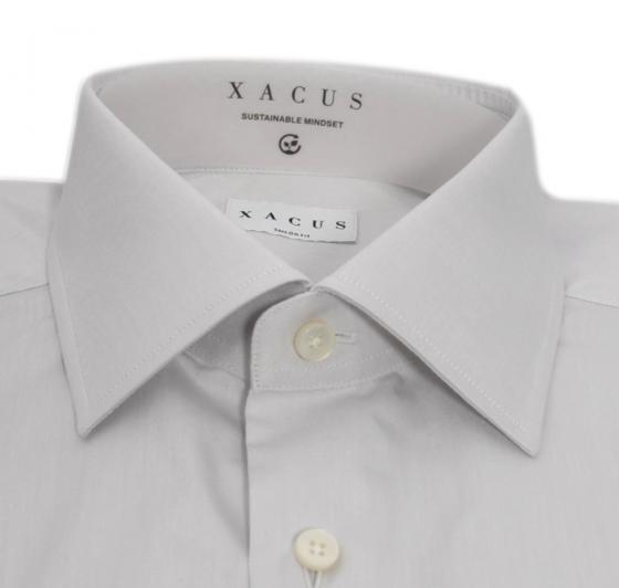XACUS Camicia Uomo Classic Shirt Tailor 11209.035 Cotone Grigio Chiaro